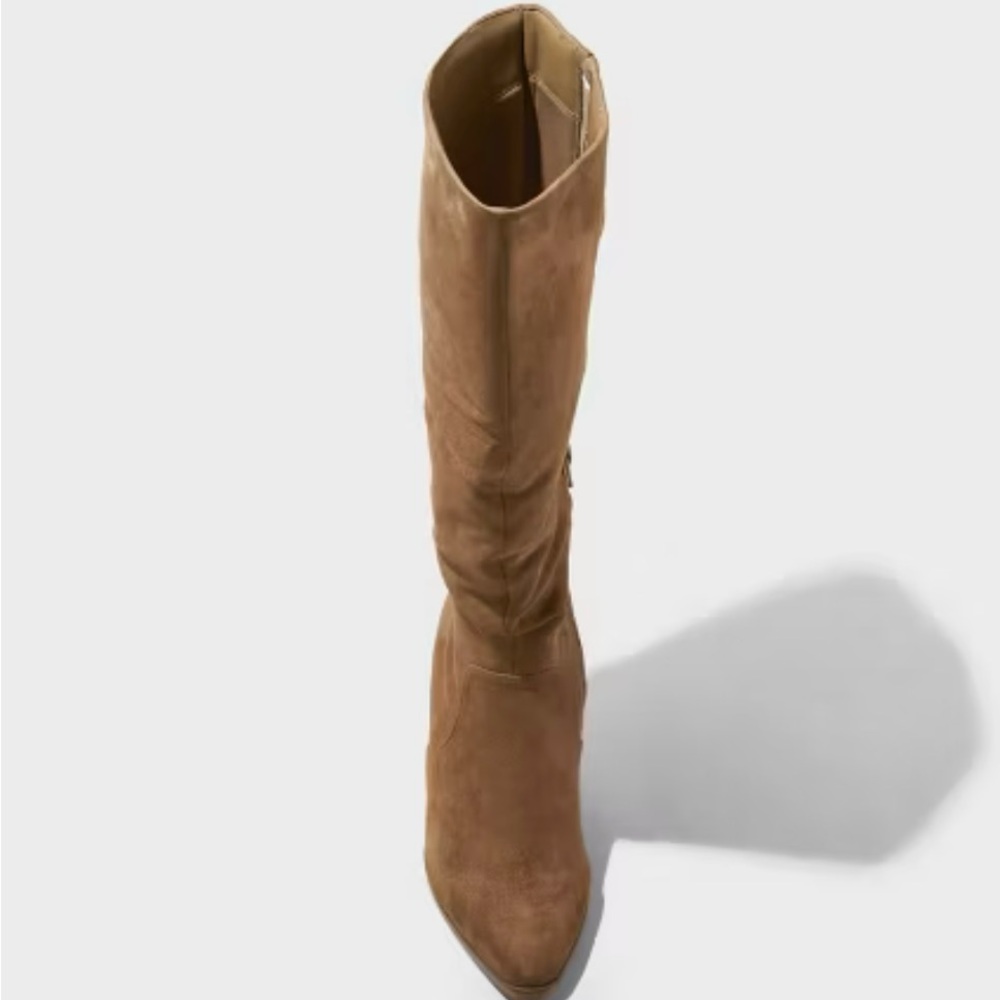 Brown Knee-High Women's Boots - Picture 3 of 4